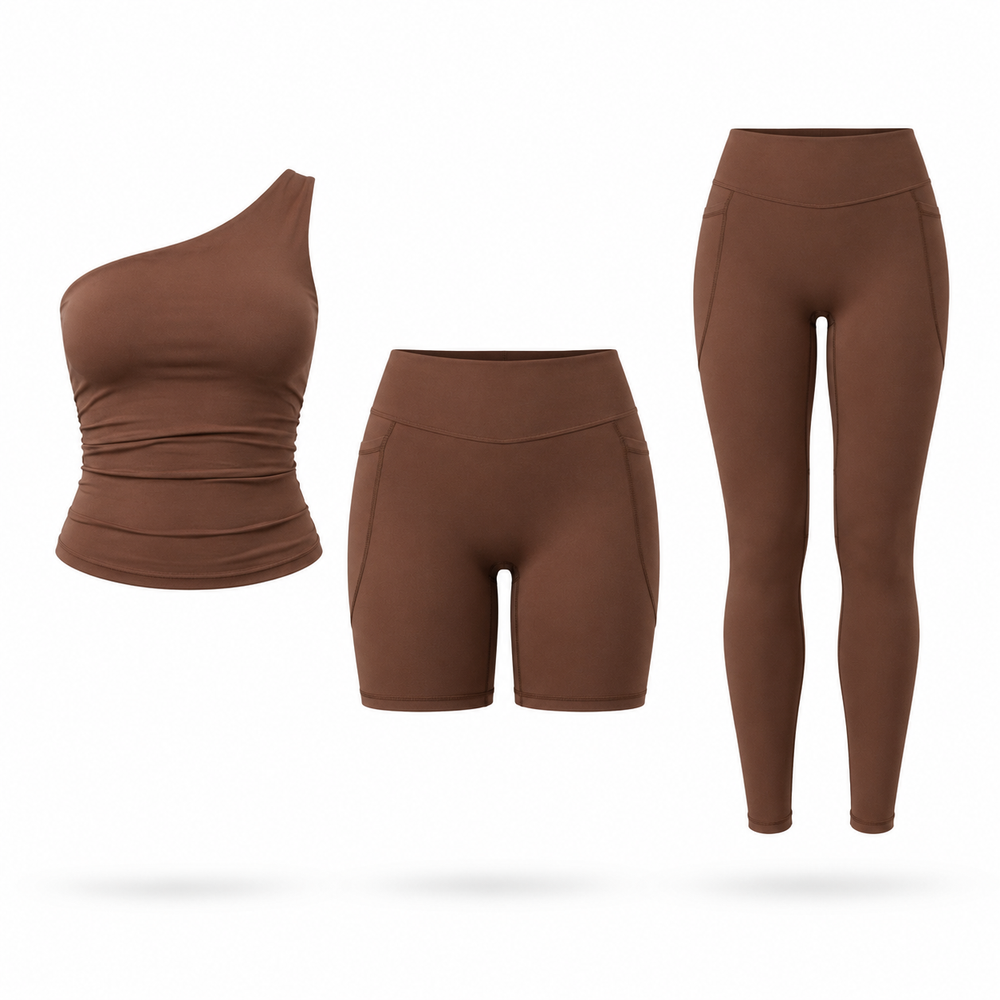 One Shoulder Tri-Set